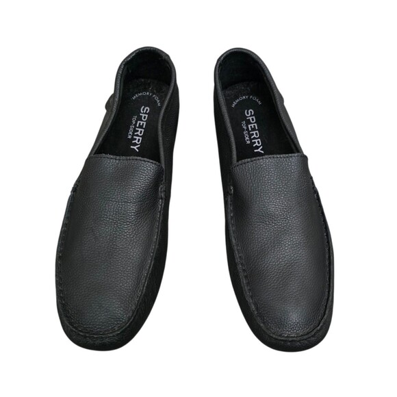 Sperry Top-Sider Wave Driving Loafers Mens Size 11.5 Wide Shoes Black Leather - Picture 10 of 10